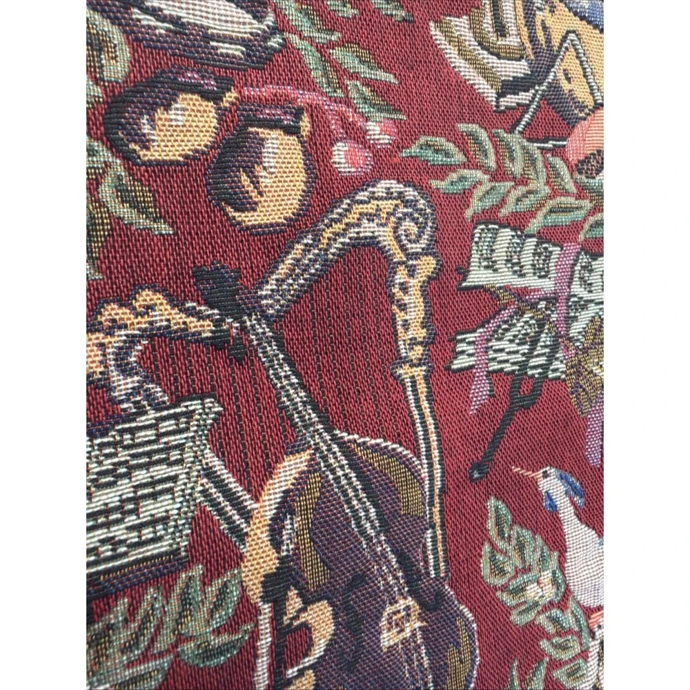 VINTAGE TAPISSERIE TAPESTRY Runner Metropolitan Opera , Birds , Dining Room Hang